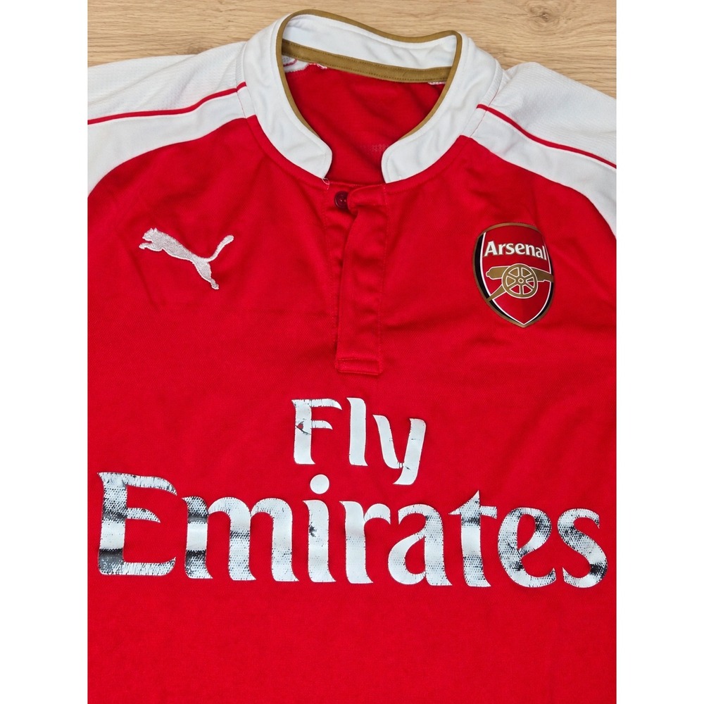 Puma Arsenal FC 2017-2018 Home Jersey Youth Small Red White Soccer Shirt